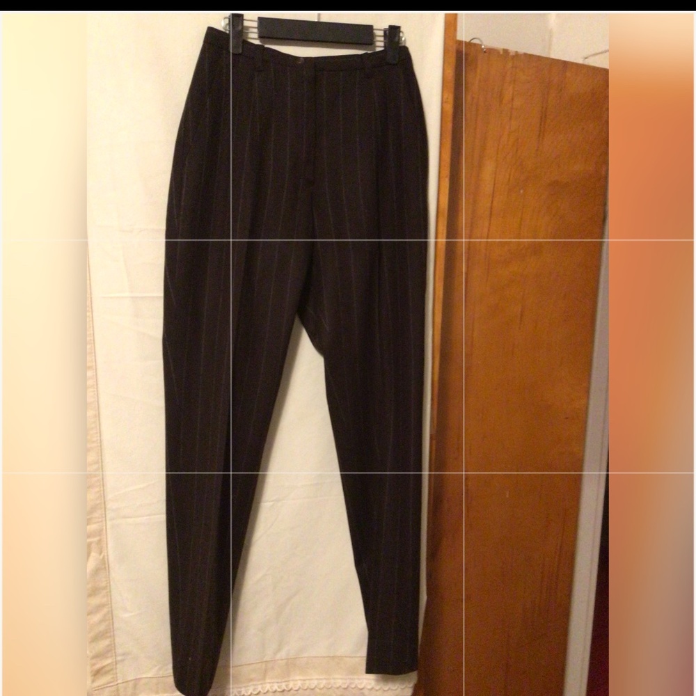 Jil Sander Black Pinstripe Trousers